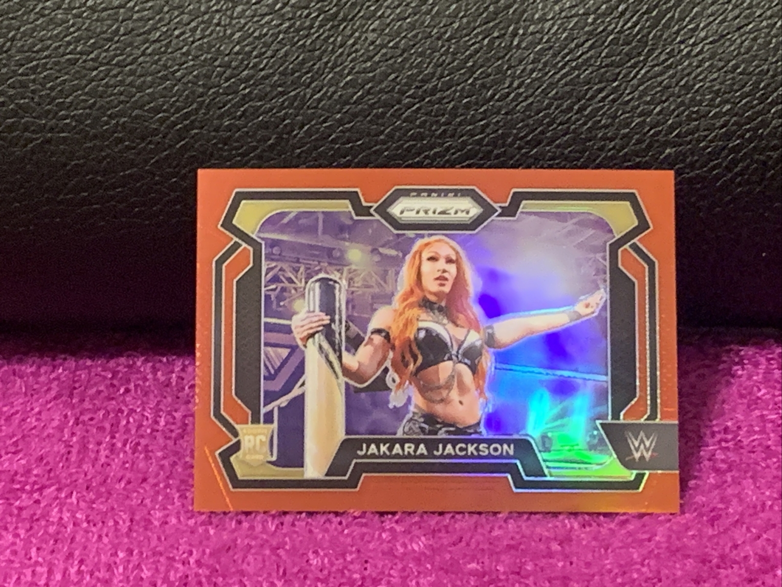 2024 PANINI PRIZM WWE JAKARA JACKSON #12 ROOKIE RED PRIZM PARALLEL SP#/299 NXT