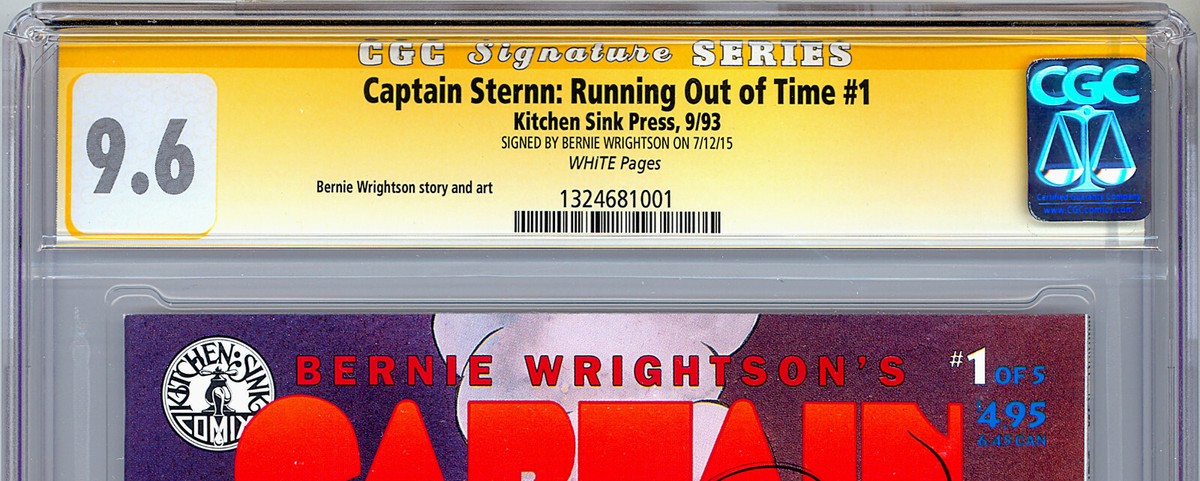 CAPTAIN STERNN #1 CGC-SS 9.6 BERNIE WRIGHTSON STORY & ART 1981