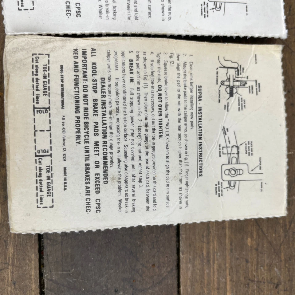 Vans Pastillas de Freno BMX Lavanda Kool Stop Old School Zapatos BMX De Colección Años 80 Radberry Foto 4 de 4