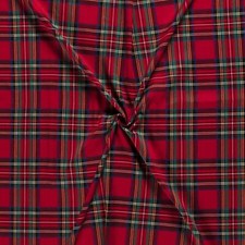 Schottisches Tartan Karo Stoff Material - ROT