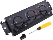 MOTOKU AC Heater Control Switch Panel with Rear Window Defogger Switch for