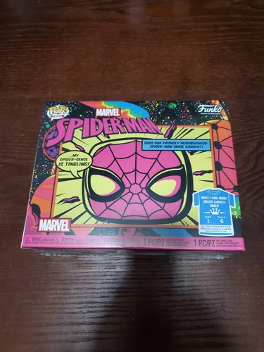 FUNKO POP 652 SPIDER-MAN BLACK LIGHT MARVEL TARGET EXCLUSIVE LARGE SEALED