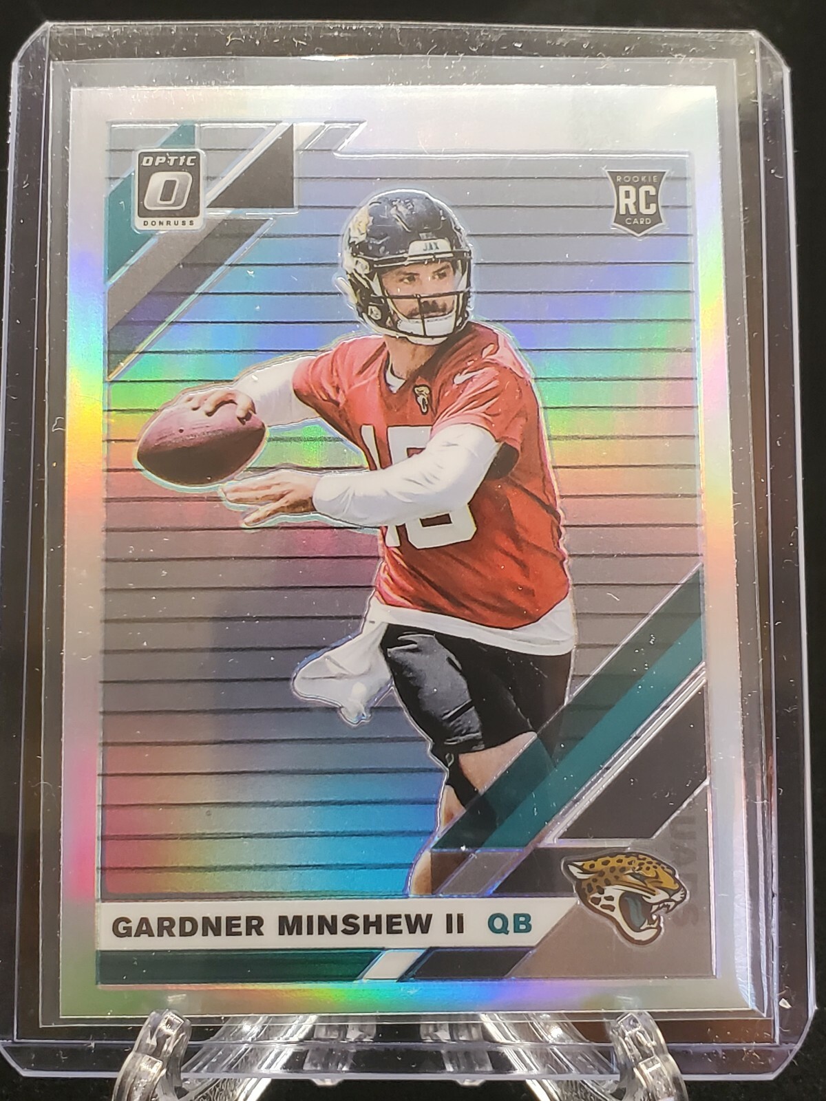 2019 Donruss Optic RC Gardner Minshew II Holo Prizm Rookie Card #142 SP Jaguars