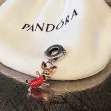 Genuine Pandora Silver Disney Winnie The Pooh Piglet Dangle Charm 792208C01