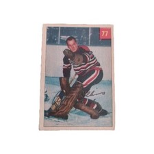 1954-55 Parkhurst Al Rollins #77 Chicago Blackhawks