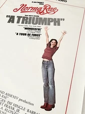 Norma Rae Movie Videocassette Promo Poster NM-/VG+ 1979 Original Sally Field ￼