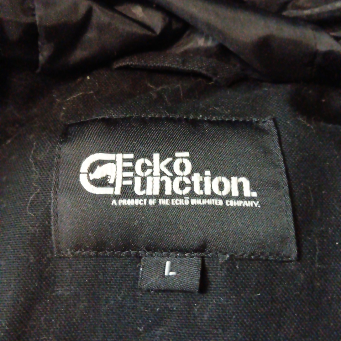 Vintage Ecko Function Black Canvas Puffer Parka C… - image 8