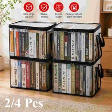 2/4PCS Extra Large Clear Pvc Storage Bags with Zipper Handles Heavy Duty