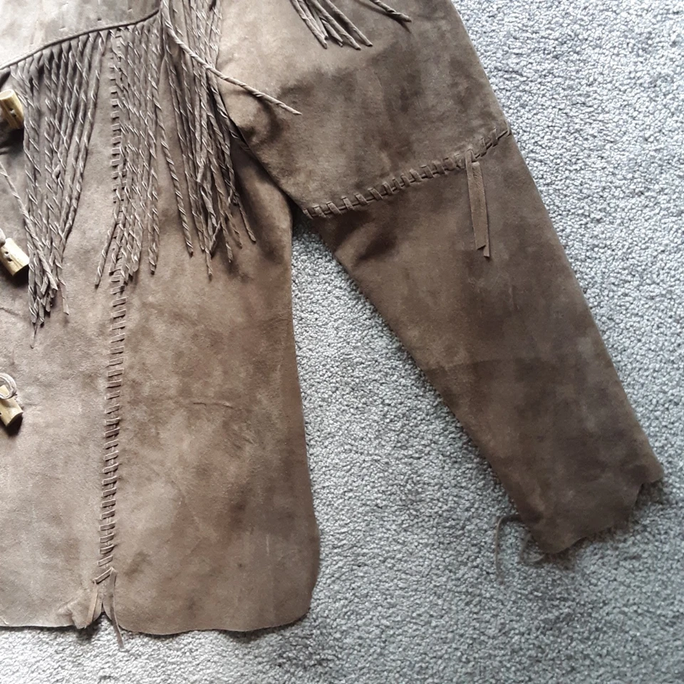 Scully Western светло-коричневый женщин маленький бахрома кожаная куртка L-9 стиль - Изображение 4 из 4