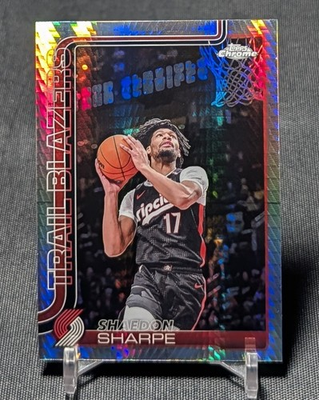 #ad Shaedon Sharpe Pulsar Refractor 2025 26 Topps Chrome NBA Card #150 Trail Blazers $1.99