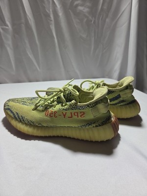 adidas Yeezy Boost 350 V2 Semi Frozen Yellow Low Top Kanye West B37572 Sz 9