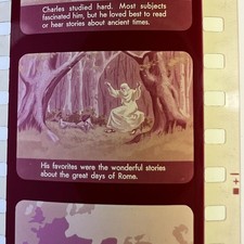 Vintage Classroom Film Strip Projector Slide - Charlemagne