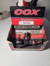 Cox Black Widow .049 Engine No.150 - Vintage Model Airplane Glow Engine