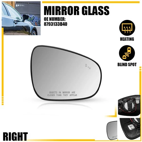Right Side Mirror Glass Heating Plate Convex Rear view For Lexus CT200h 2011-17