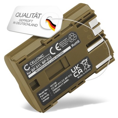 Ersatz Akku für Canon BP-511 1600mAh