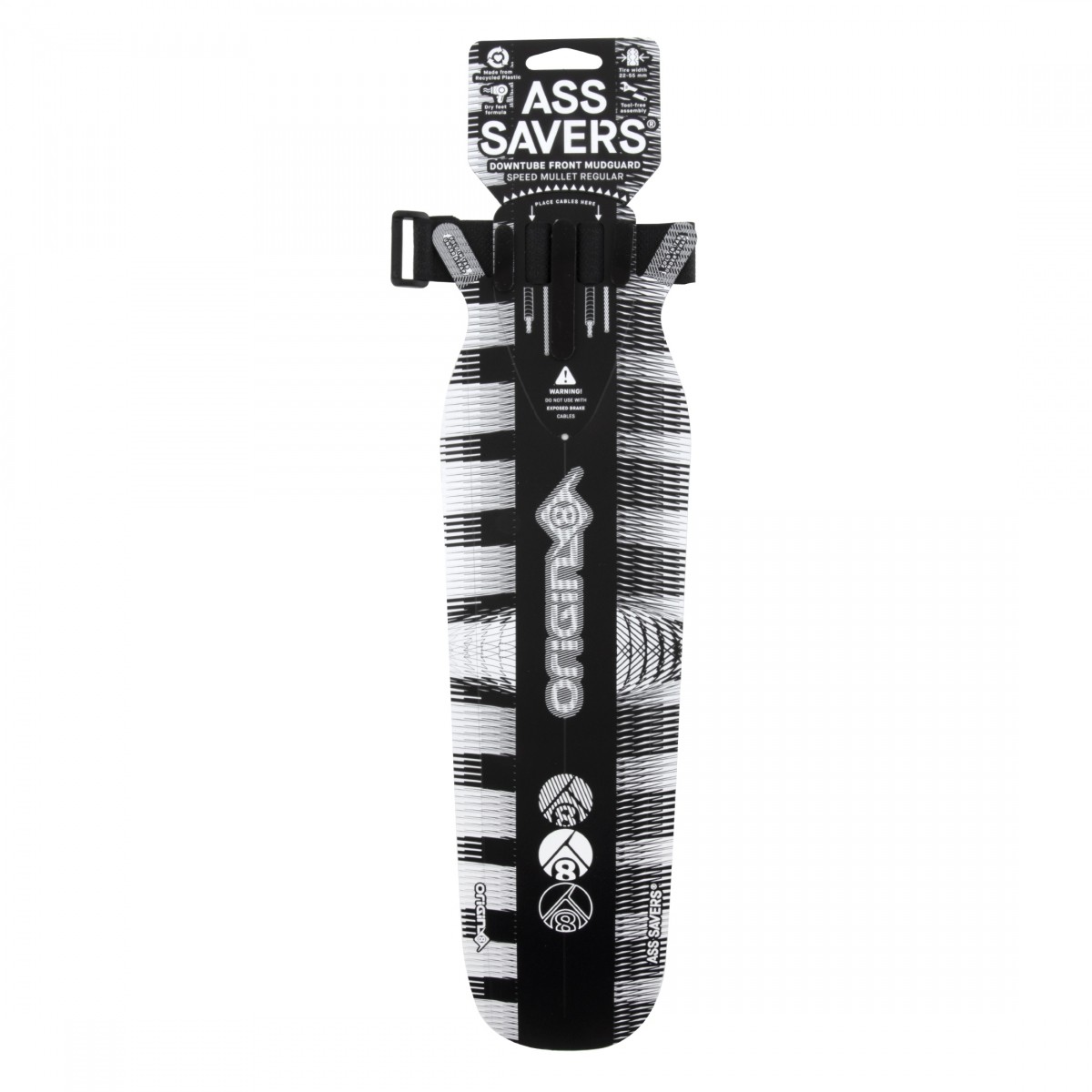 Переднее крыло Origin8 Hi-Fi Ass Saver легкий брызговик диаметром 390 мм для дорожного движения - 6890₽