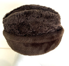 Vtg United Hatters Cap Millinery Workers Union Faux Fur Hat Severance