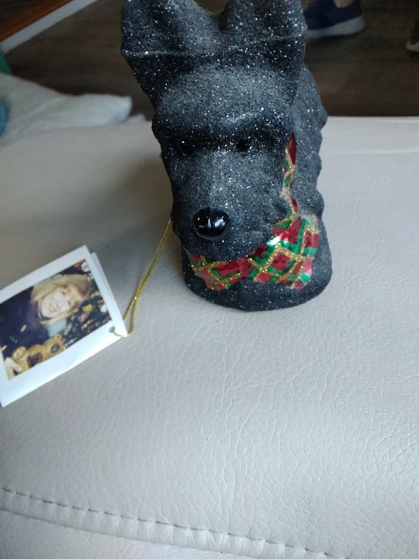 Vintage Margaret Cobane Scottish Terrier Christmas Ornament 