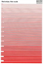Print Scale Decals RED STRIPES