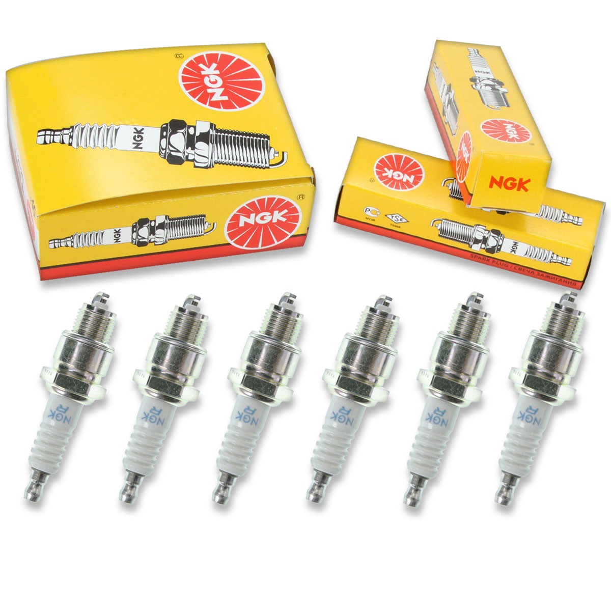 6 pc NGK 3725 BPR8HS Standard Spark Plugs for W24FPRL W24FPR-U10 W24FPR hl