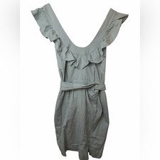 Free People Llara Mini Dress Ruffle Cross Back Sleeveless Large L NWT
