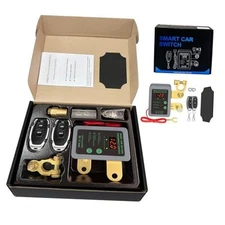 12V Smart Battery Disconnect Switch with Remote Control - Perfect for Grey-DC