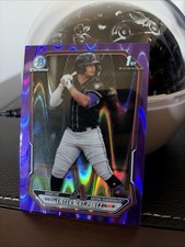 2026 Bowman Chrome Prospect Enyervert Perez Purple Raywave  #BCP-71  /250