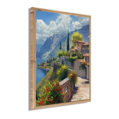 Wandbild gerahmt LAKE GARDA 40 x 50 cm   Natur Wandbild