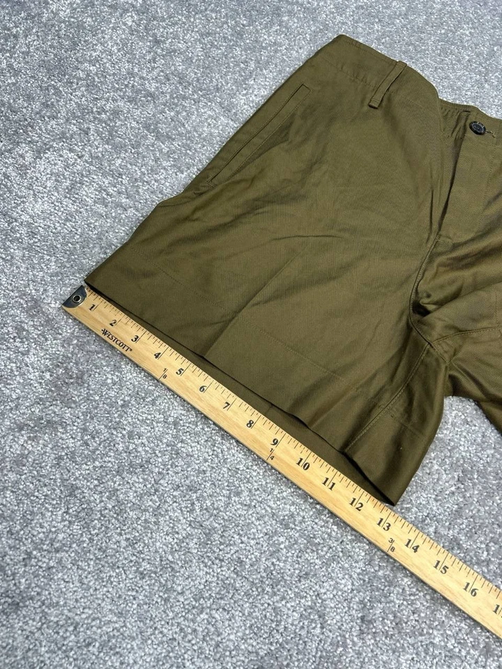 Banana Republic Chino 短裤女式 6 绿色帆布棉质高腰户外 — 第 3/4 张图片