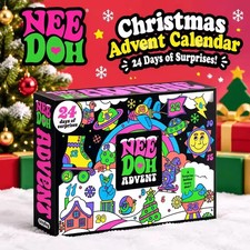 2026 NeeDoh Christmas Countdown Calendar 3D PVC Fidget Doll Advent Calendar