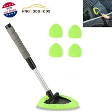 Auto Windshield Cleaning Tool Extendable Car Window Cleaner Brush Glass Wiper