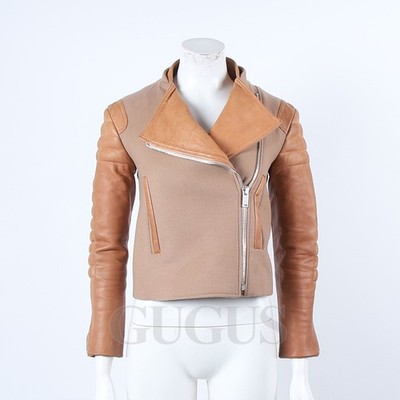 CELINE Lederjacke mit Lederbesatz 121560