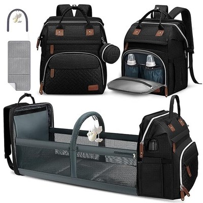 Multi Function Diaper Backpack DERJUNSTAR USB Port
