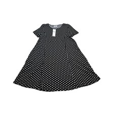 Urban Outfitters Dress Womens Medium Lightweight Casual Black White Polka Dot