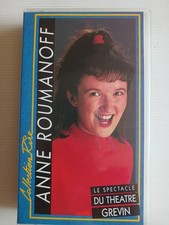 CASSETTE VHS ANNE ROUMANOFF SPECTACLE DU THÉÂTRE GREVIN 1992