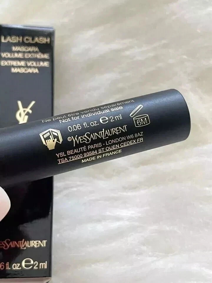Máscara de pestañas Yves Saint Laurent YSL Lash Clash Extreme Volume MINI 0,06 oz, 2 ml nueva en caja Foto 3 de 4