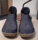 Bernie Mev "Sexy" Denim Closed Toe Slip On Crepe Wedge Sole Shoes Size 40/10 — photo 1