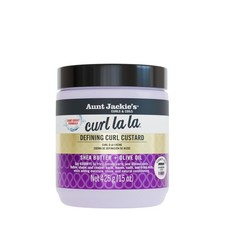 Aunt Jackie's Curl La La Defining Curl Custard Shea Butter Olive Oil 15 oz