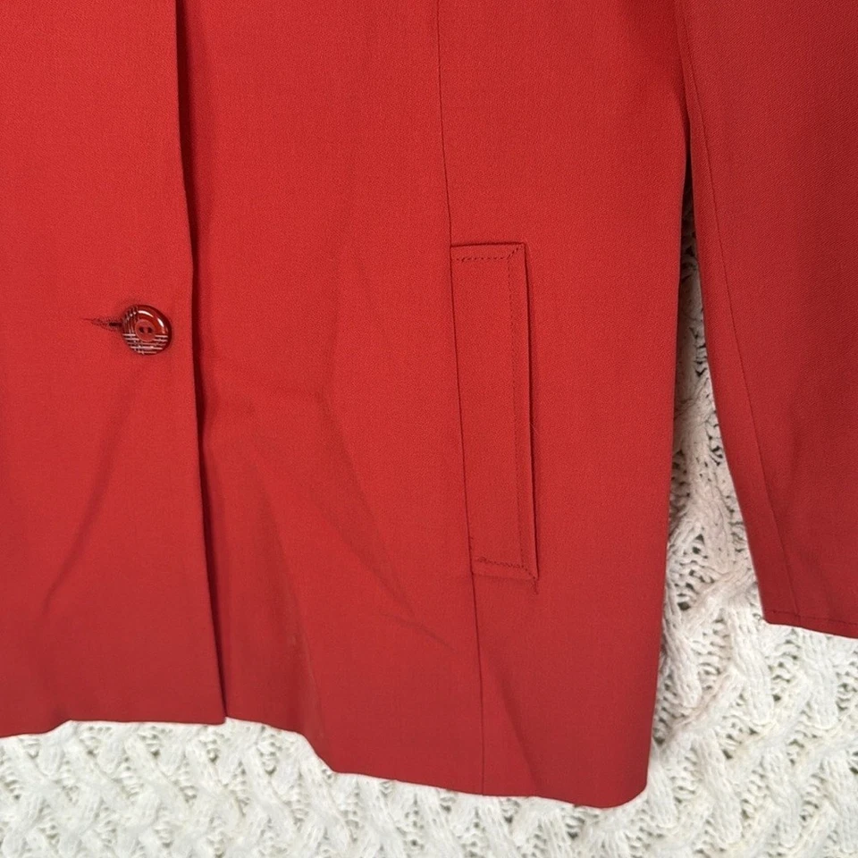 Blazer Mujer Talla 8 Naranja 100% Lana Colección Doncaster Zanzíbar Nuevo Con Etiquetas Foto 3 de 4