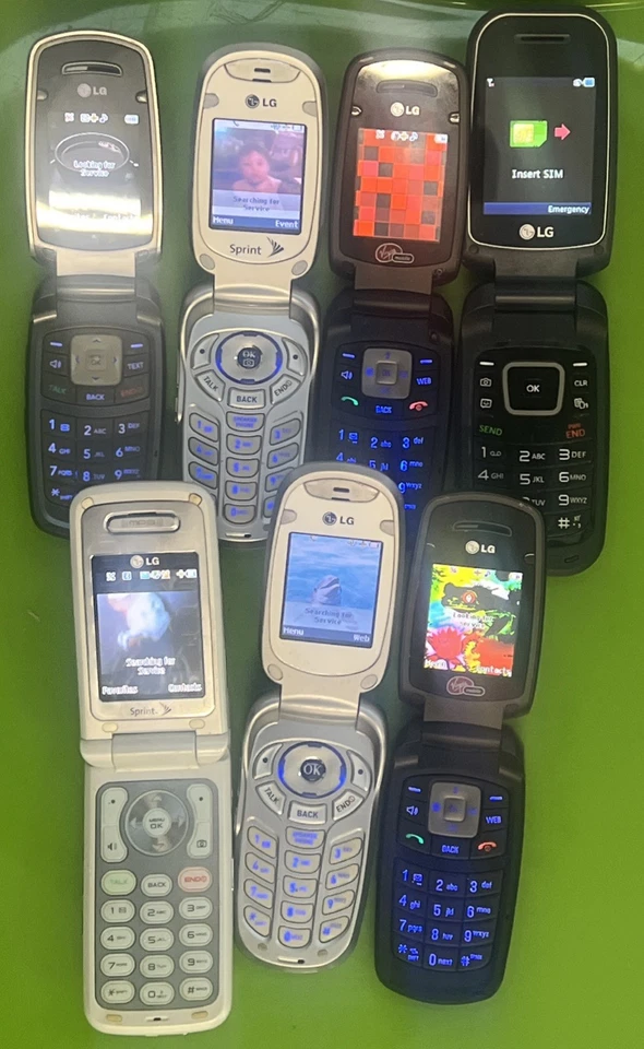 7 Fully Functional LG Basic phone lot - Sprint, Metro PCS, Virgin Mobile, Flip - Image 2 of 4