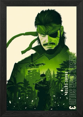Metal Gear Solid 3: Snake Eater Pos gerahmtes Wandbild Poster Leinwanddruck Bild