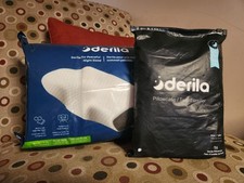 Derila Ergo Cervical Neck Plus Size Pillow For Sleep Contour Memory Foam + Case