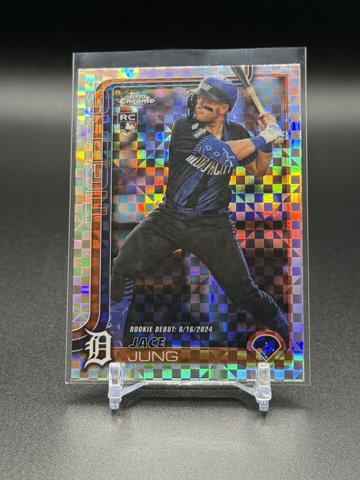#USC121 Jace Jung Rookie Debut X-Fractor - 2025 Topps Chrome Update