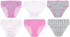 Girls Briefs Underwear 6 Pairs Childrens Pants Knickers Multipack Ages 2-8 Years