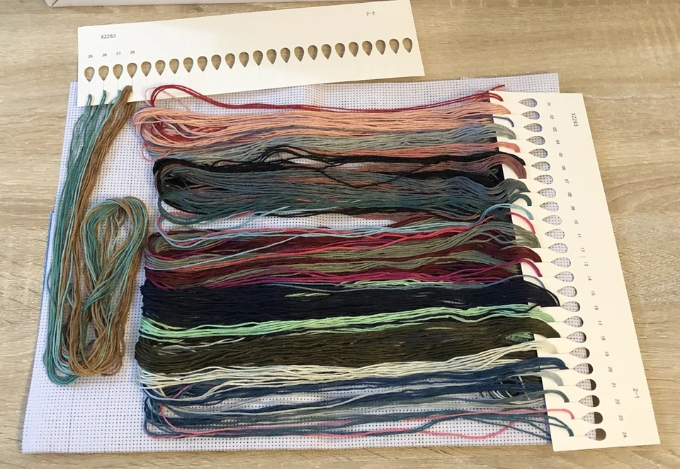 Printed Cross Stitch Kit 11 ct Old Vintage Sewing Machine 46x46cm DIY UK - Image 3 of 4