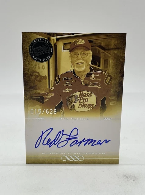 2008 Presseausweis Legenden Autogramme blau Long-Lewis Racing Red Farmer /628 Autogramm