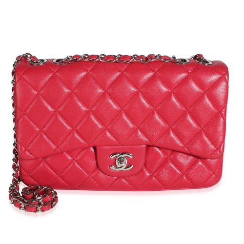 Chanel Pink Quilted Lambskin Medium 3 Accordion Flap Bag