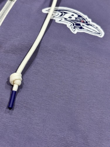 🐦⬛Men’s Baltimore Ravens On-Field Nike Full-Zip Hoodie🐦⬛| Lilac|NWT| Genuine - Picture 12 of 20