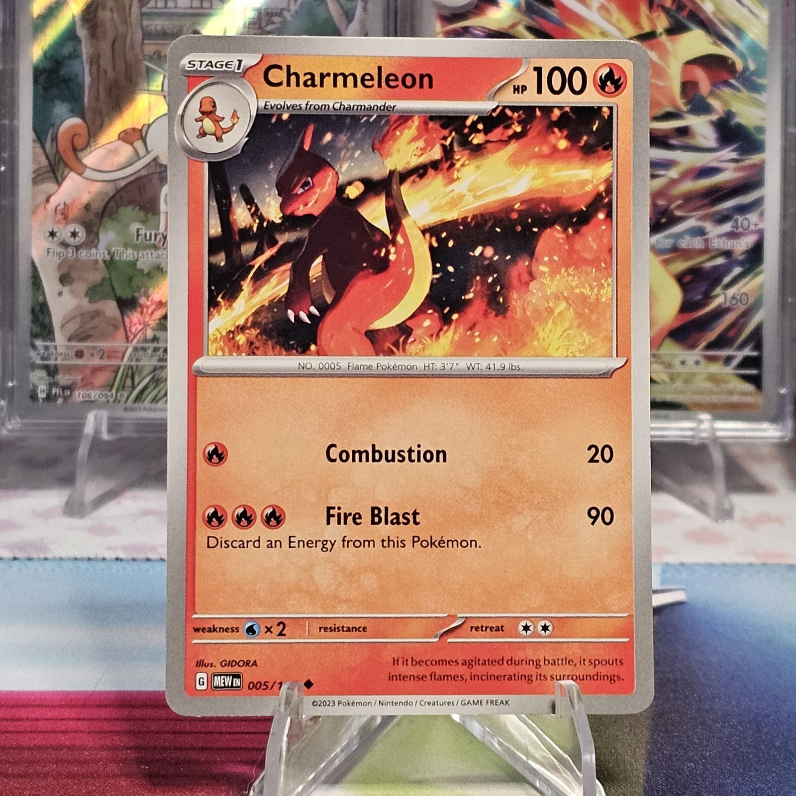 Charmeleon 005/165 Non-Holo Scarlet & Violet 151 Pokemon TCG NM/M