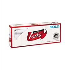 Heavyweight Plastic Cutlery Forks, White, 6.41", 500/Carton